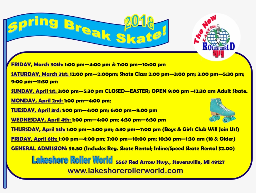 Sorry No Coupons Accepted During Spring Break Skate, transparent png