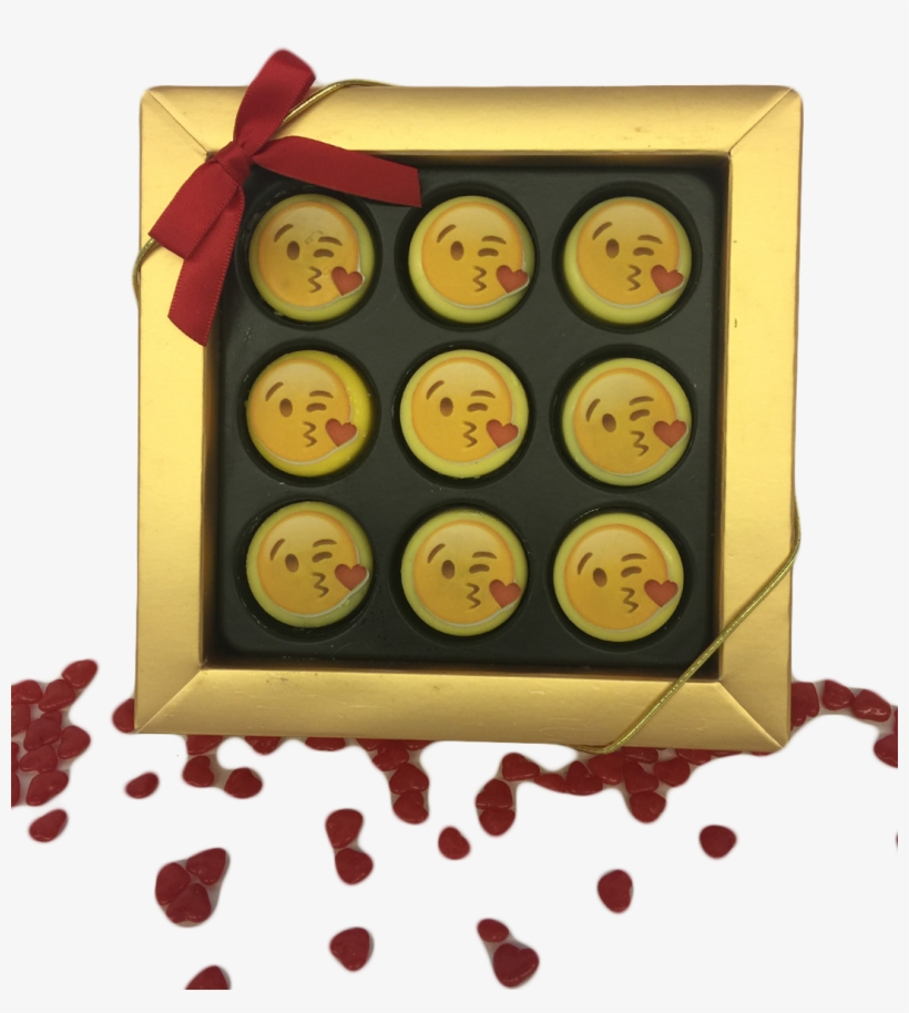 Kiss Emoji Mini Chocolate Covered Oreos Gift Box - Plastic, transparent png