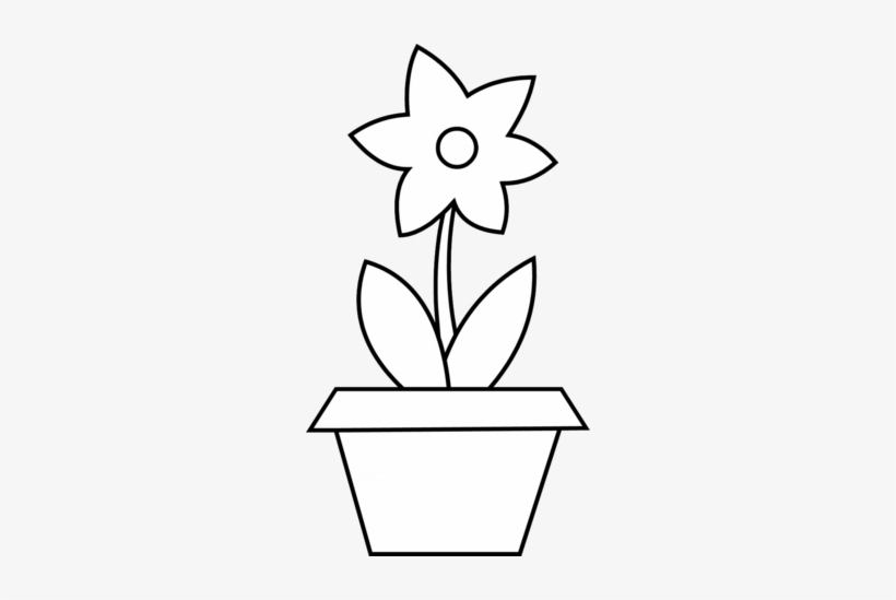 Pinterest Flower Clipart - Flower Clip Art In Pot, transparent png