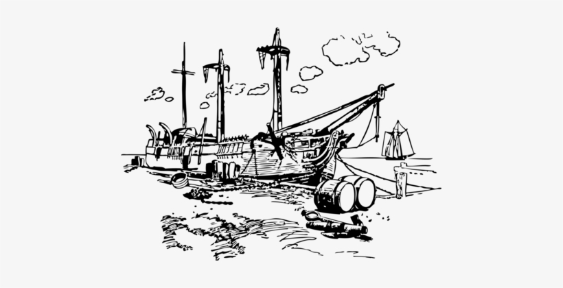Shipwreck Boat Rms Titanic Computer Icons - Shipwreck Clipart Black And White, transparent png