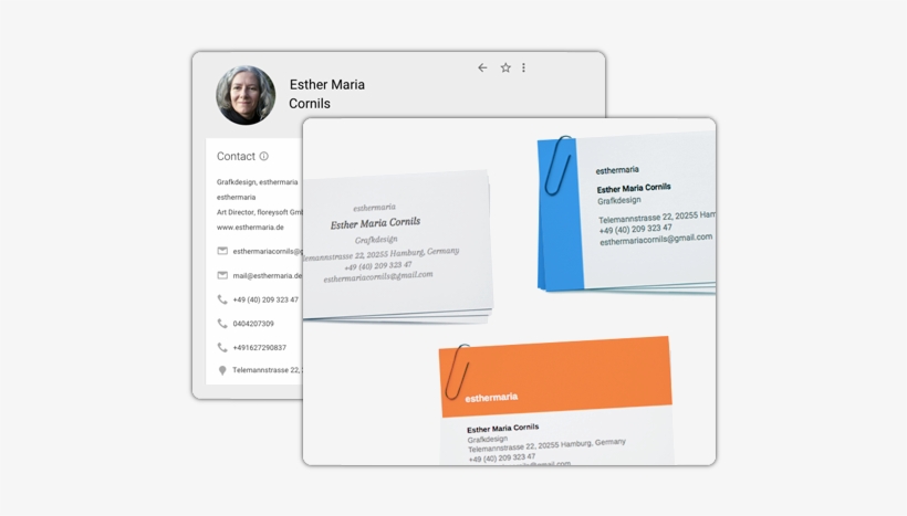 Business Cards From Contact - Table, transparent png