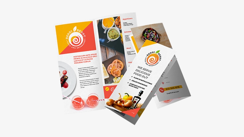 Brochure Design For Food Products, transparent png