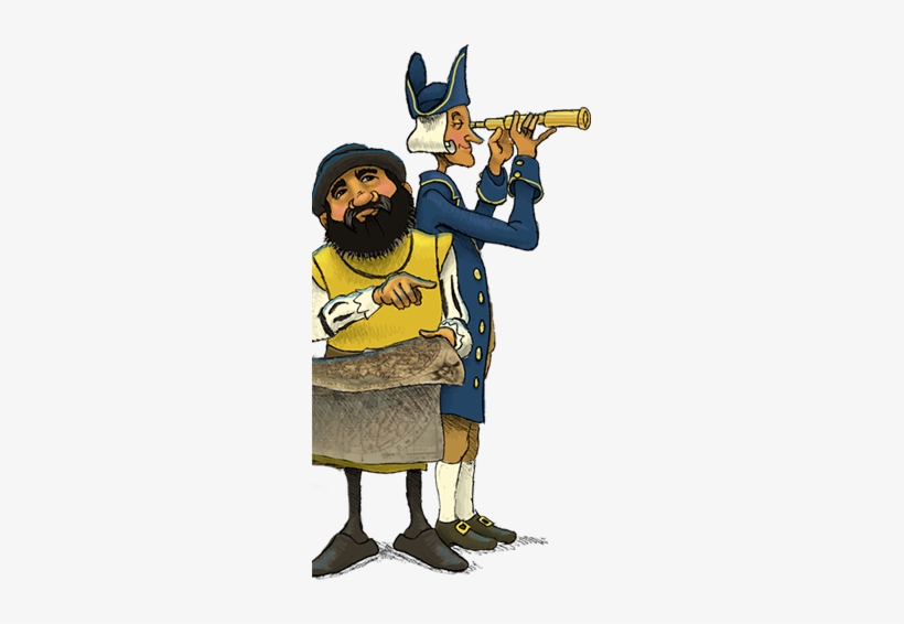 Christopher Columbus Cartoon - Age Of Exploration Cartoon, transparent png