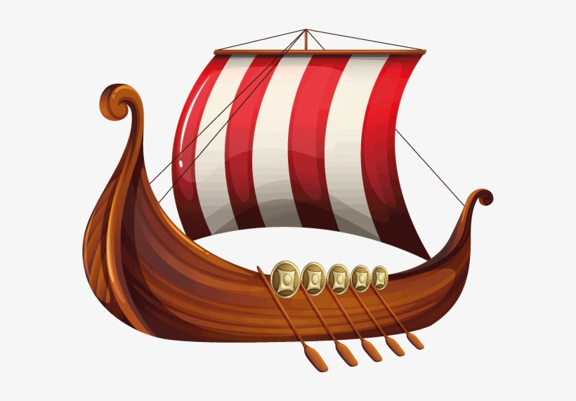 Vector Black And White Download Png Transparent Images - Viking Ship Vector Png, transparent png