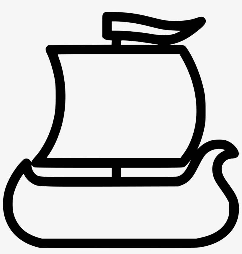 Png File - Icon Viking Ship, transparent png