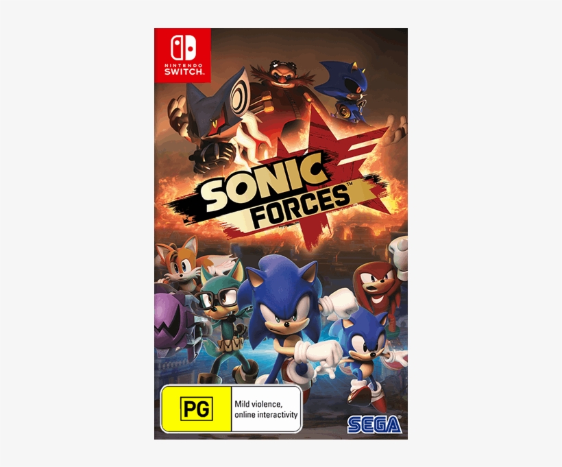 Sonic Forces Switch Cover Art, transparent png