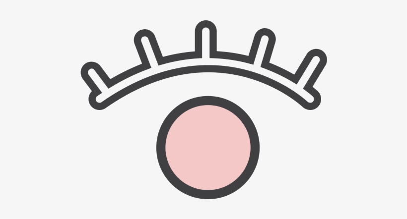 Eyebrow & Eyelashes - Circle, transparent png