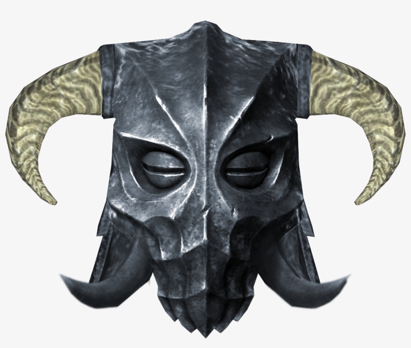Dragonborn Helmet Png Clipart Free - Miraak Mask, transparent png