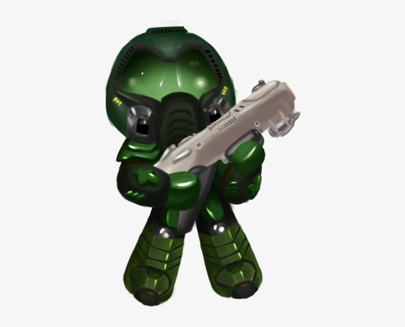 Fushigifoxfire Little Doom Slayer Is Here To Destroy - Action Figure, transparent png