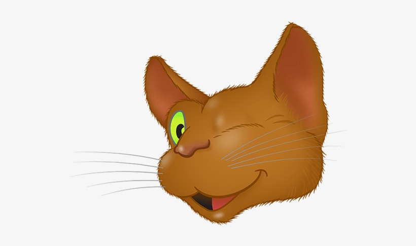 Brown Cat Emoji Messages Sticker-1 - Cat Yawns, transparent png