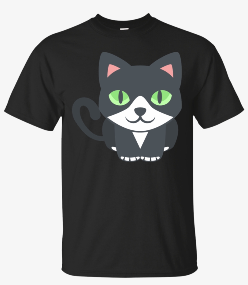 Cute Cat Emoji T-shirt - Black Cat Emoji [book], transparent png