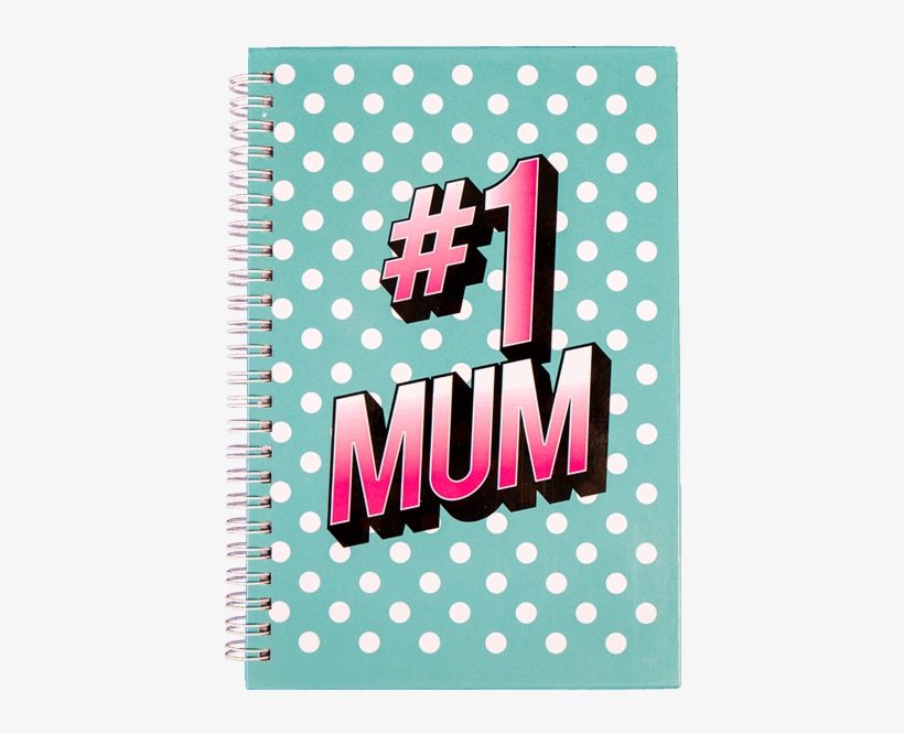 #1 Mum A5 Spiral Notebook - Comfort Object, transparent png