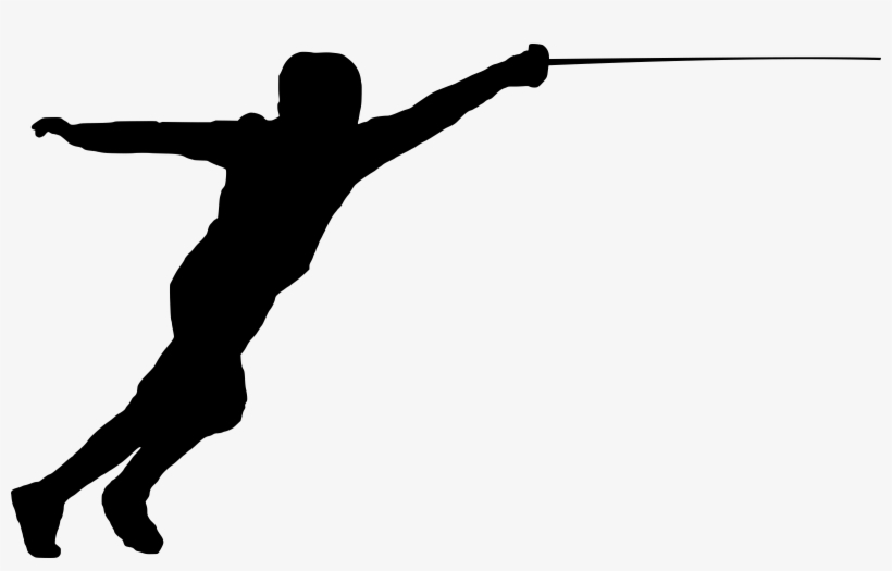 Big Image - Fencing Sport Clip Art, transparent png