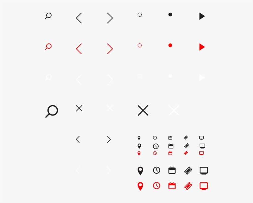 Icons-sprite - Carmine, transparent png