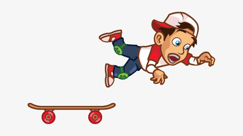 Falling3 - Skateboard Deck, transparent png