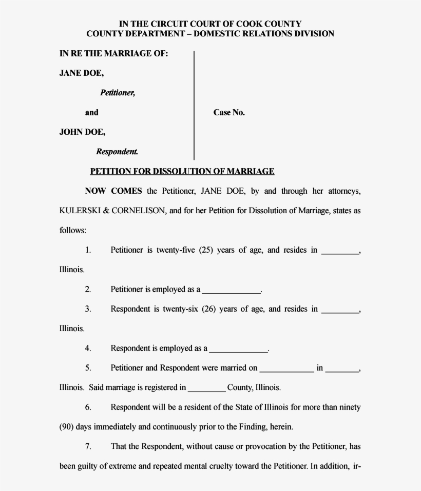 Law Firm Of Kulerski And Cornelison - Does A Divorce Decree Look Like, transparent png