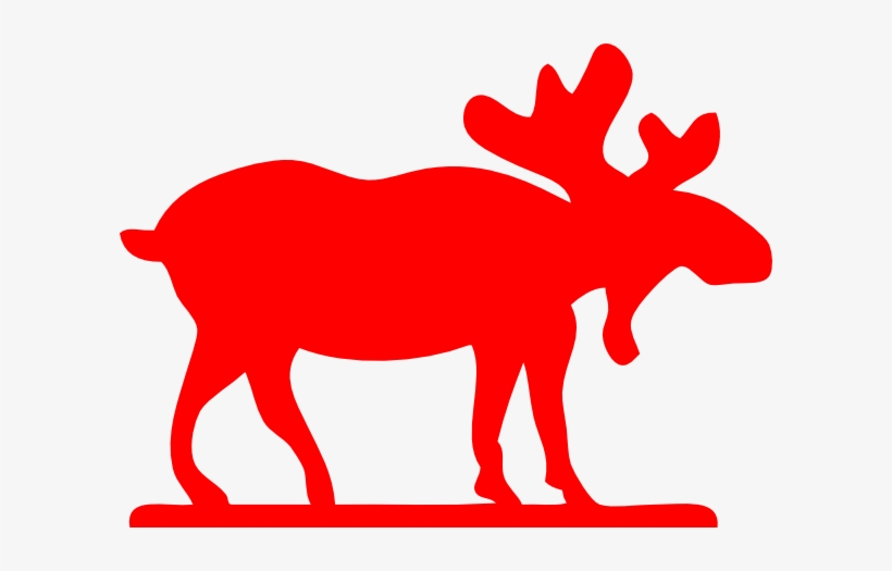 Red Moose Clip Art - Moose Clip Art, transparent png