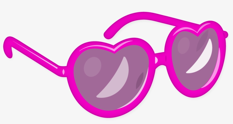 Heart Glasses Emoji - Pink Sunglasses Emoji, transparent png