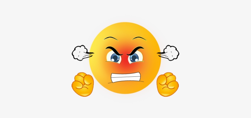 Steam Coming Out Of Ears Emoji, transparent png