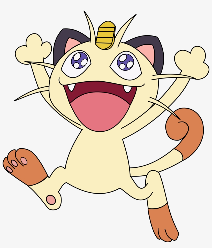 Pokemon Meowth Png - เนีย ส โปเก ม่อน, transparent png