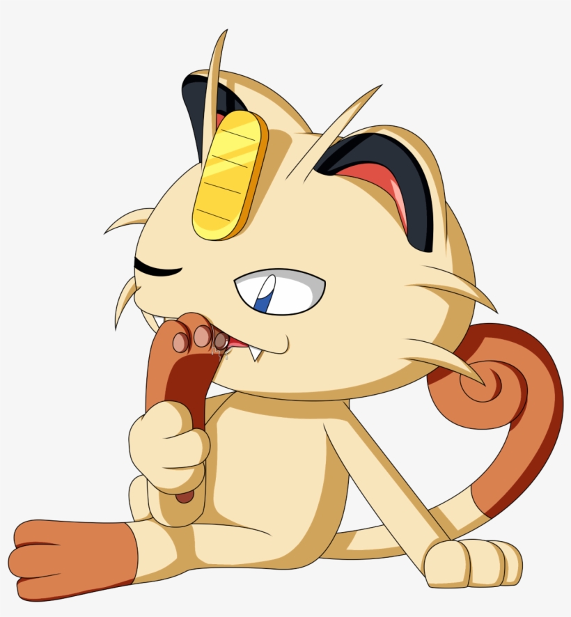 Meowth's Alone Time [commission From Angeltf] - Pokemon Meowth Foot, transparent png
