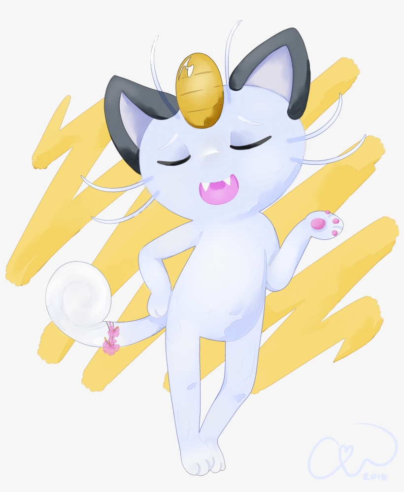 Imagealola Meowth~ - Cartoon, transparent png