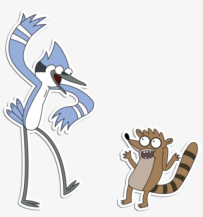 Mordecai Y Rigby - Regular Show Mordecai And Rigby, transparent png