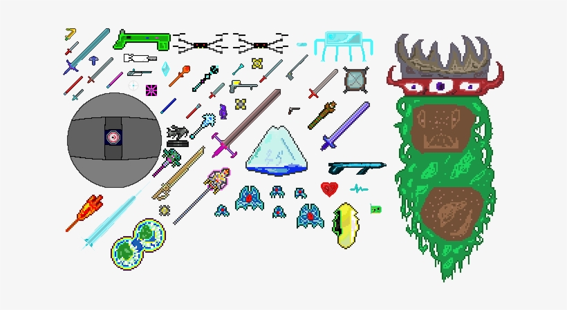 Pixel Art - Pixel Art Terraria, transparent png