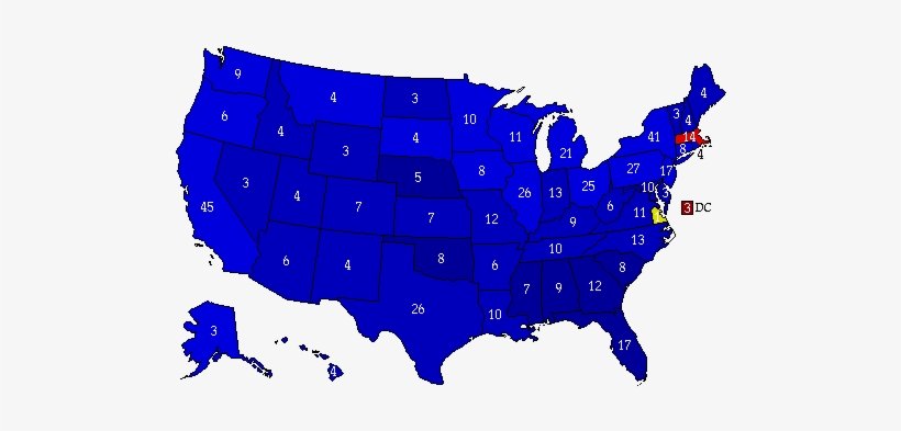 The Election Resulted In The Reelection Of Richard - Electoral Map Nixon, transparent png