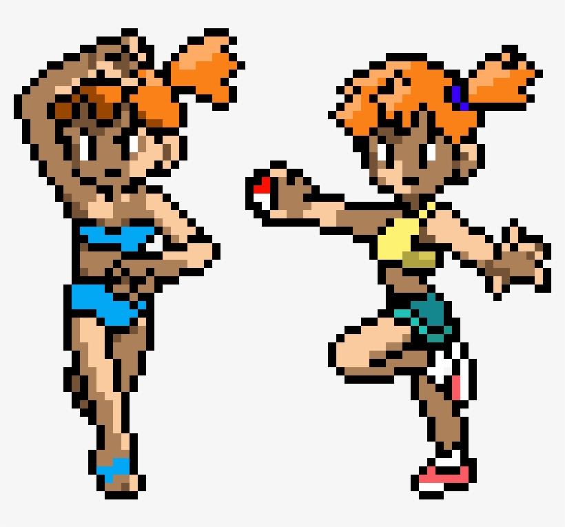 Pokemon Trainer Misty - Misty Pokemon Red, transparent png