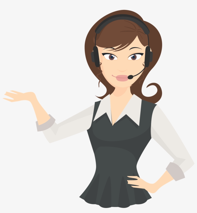 Support@gabbyville - Com - Receptionist Cartoon Png, transparent png