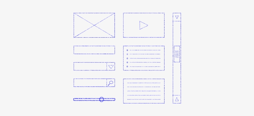 Fireworks Mini Web Wireframing Kit - Blog, transparent png