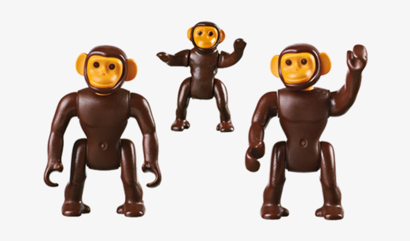 Playmobil Chimpanzee Family - Playmobil - Zoo Theme - Chimpanzee Family, transparent png