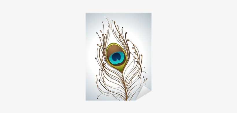 Gradient And Color Peacock Feathers Sticker • Pixers® - Beautiful Peacock Feather, transparent png