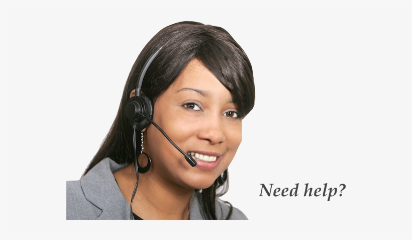Receptionist With Phone Headset - Black Receptionist On Phone, transparent png