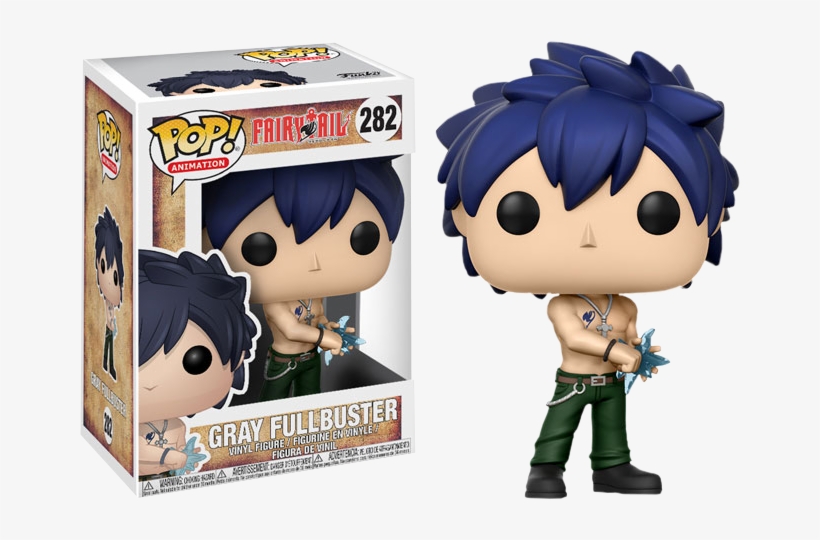 Gray Fullbuster Funko Pop Vinyl Figure - Funko Pop Anime, transparent png