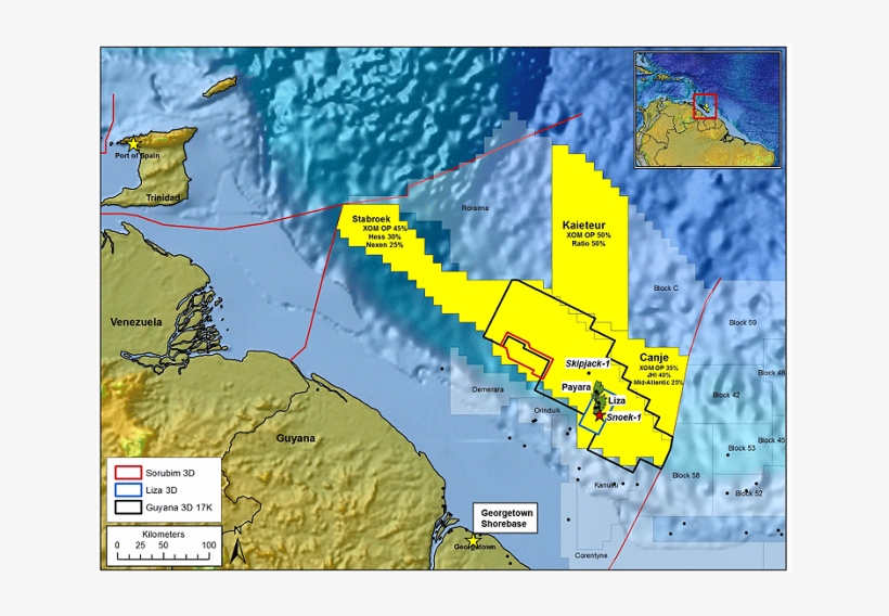 Guyana, South America - Stabroek Block Offshore Guyana, transparent png