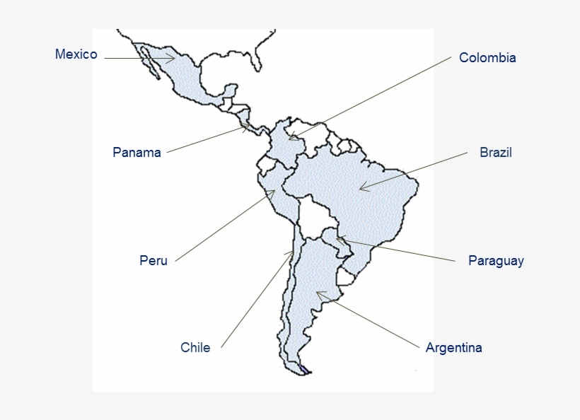 Gbo's Network In South America Includes Mexico, Brazil, - Map Of South America, transparent png