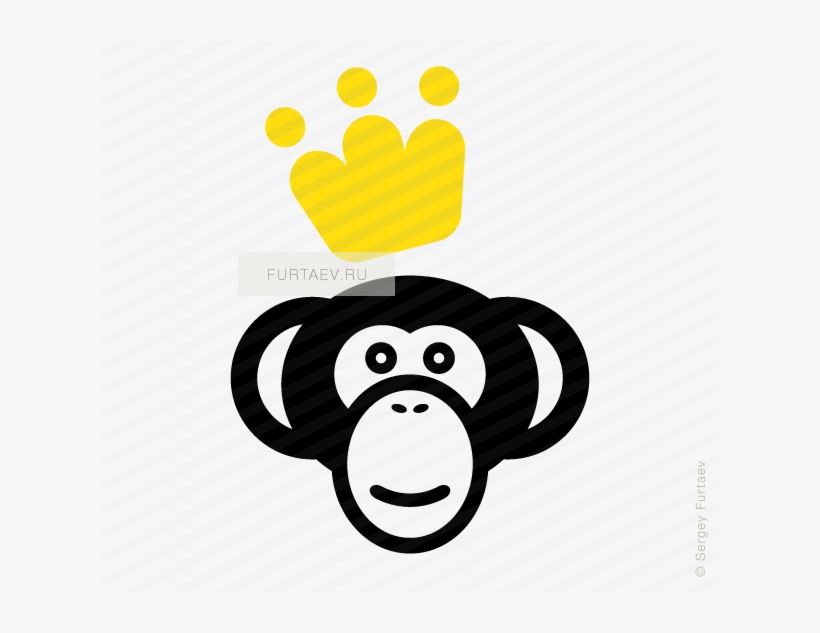 Vector Icon Of Monkey With Crown - Code Monkey Shot Glass, transparent png