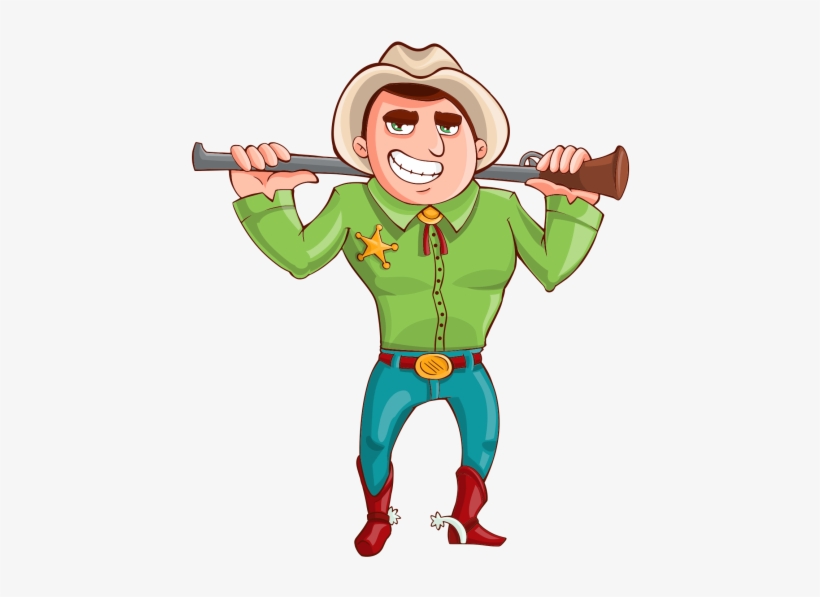 Cowboy Vector Png Transparent Image - Cowboy, transparent png