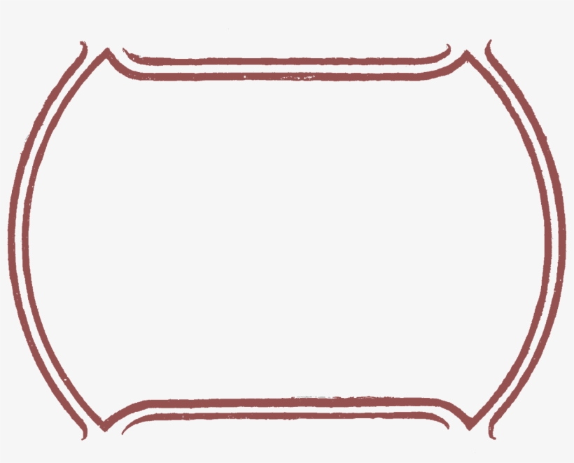 Digital Frame Marsala Red - Shabby Chic Border Png, transparent png