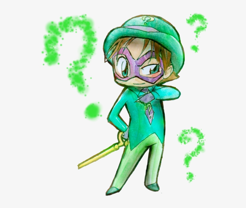 Riddler Batman Bane Chibi Drawing - Riddler Chibi - 600x688 PNG ...