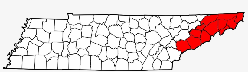 Map Of Tennessee Highlighting Former State Of Franklin - State Of Franklin Map, transparent png