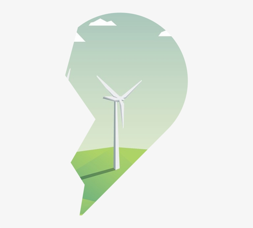 Half Heart - Wind Turbine, transparent png