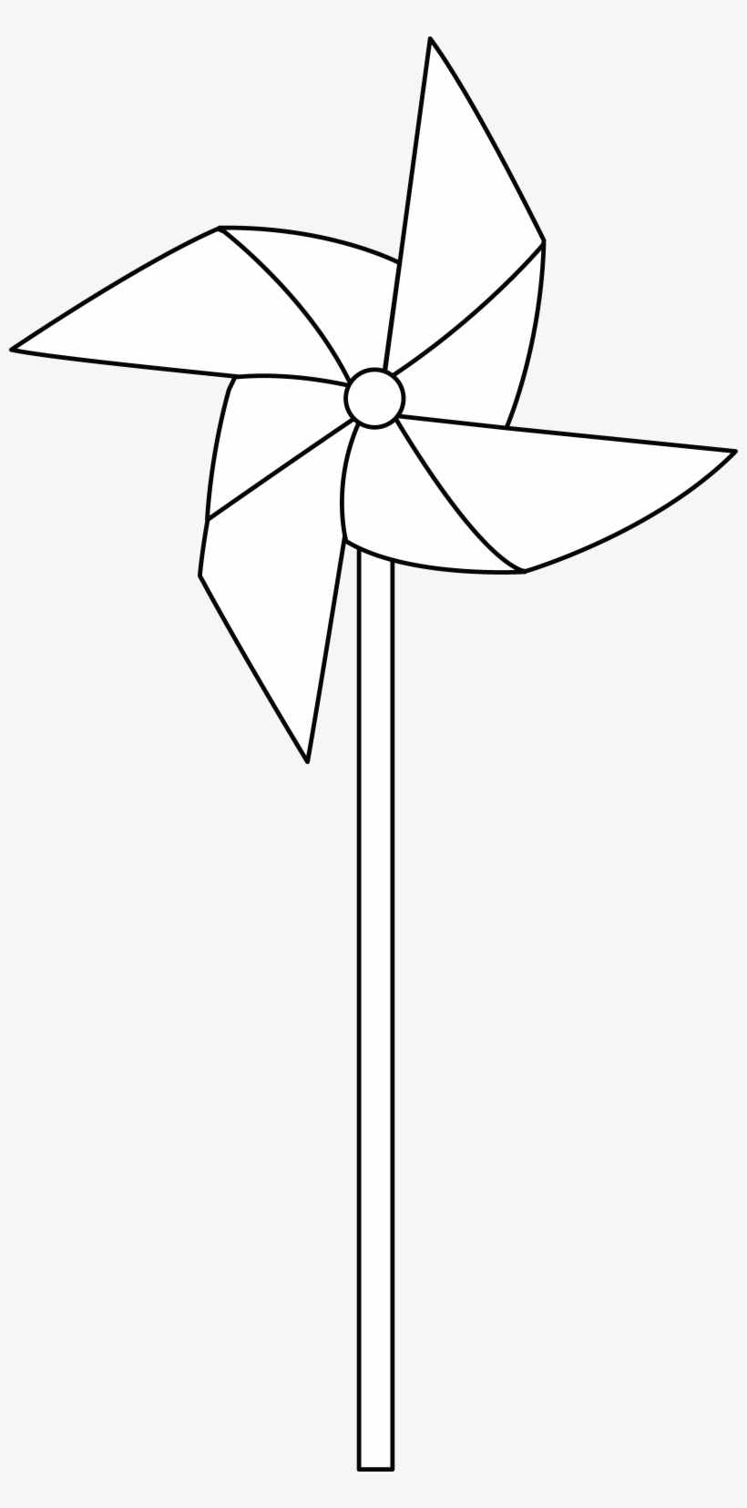 Colorable Free Clip Art - Pin Wheel Vector, transparent png