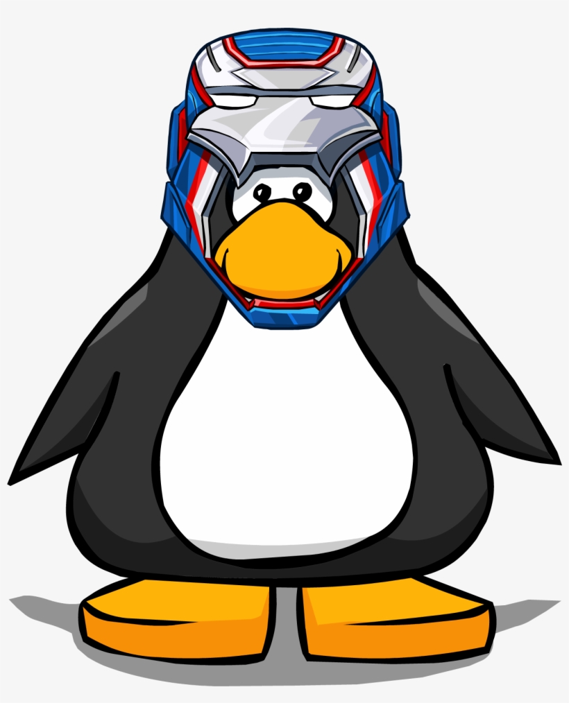 Iron Patriot Helmet From A Player Card - Penguin With A Medal, transparent png