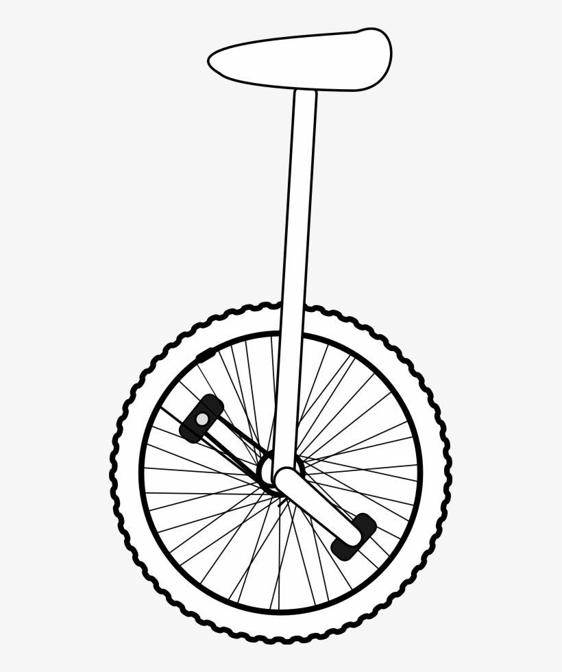 How To Set Use Unicycle Line Art Clipart 501x900 PNG Download PNGkit