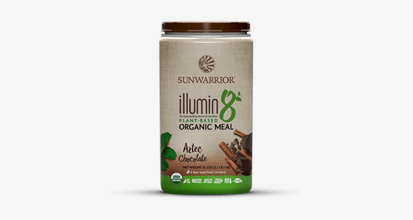 Picture Of Sun Warrior Illumin8 Organic Meal, Aztec - Sunwarrior Illumin8 Aztec Chocolate, transparent png