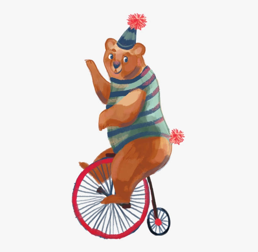 Placemat Design - Circus Bear Png, transparent png