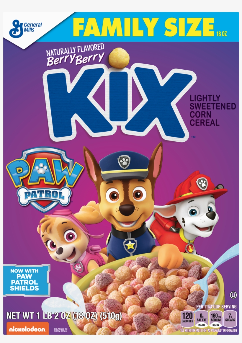 Paw Patrol Kix Cereal, transparent png